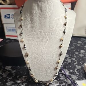 Elegant Multi-Color Pearl Necklace